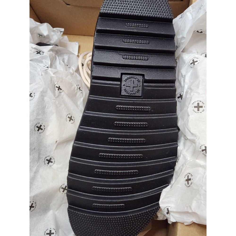 Dr. Martens Cream Leather Platform Sandals with Black Sole - Picture 12 of 12